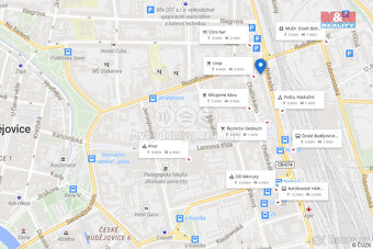 Pronájem bytu 1+kk, 27 m², České Budějovice, ul. Nádražní - 6