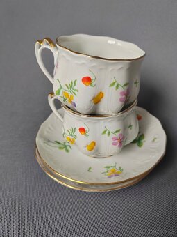Porcelánová čajová sada šálků s podšálkem Moritz Zdekauer - 6