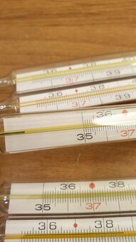 RTUŤOVÝ TEPLOMĚR LÉKAŘSKÝ - NORMOVANÝ - 6