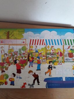 Kniha a puzzl tvrdé listy, učíme se první slůvka a poznávat - 6