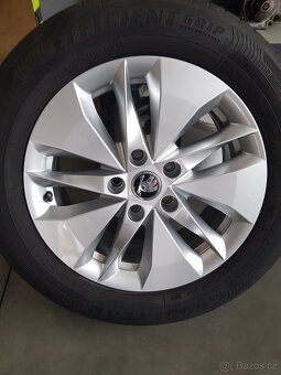 originální alu kola Škoda7J x16", ET 46/,Pneu 205/60R16 - 6