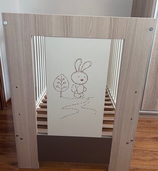 Dětská postýlka 120x60 s motivem zajíčka - 6