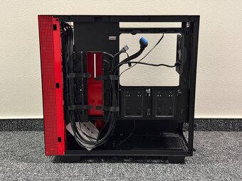 NZXT H400 Black / Red - mATX case červená - 6