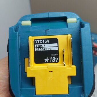 Nový AKU rázový šroubovák Makita DTD154Z - 6