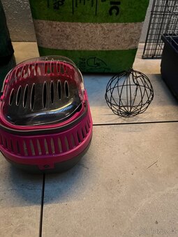 Klec pro morče, králíka+hobliny+seno+ přepravní box… - 6
