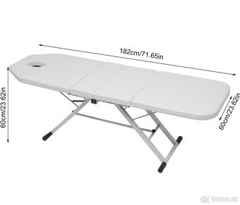 Masážní stůl, Kosmetické lůžko Skládací 180 x 60 x 60 cm - 6