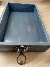 Starý vintage box , bedýnka , šuplík k dekoraci - 6
