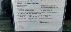 Prodám na díly Škoda Octavia 1.9 TDi 66 KW - 6