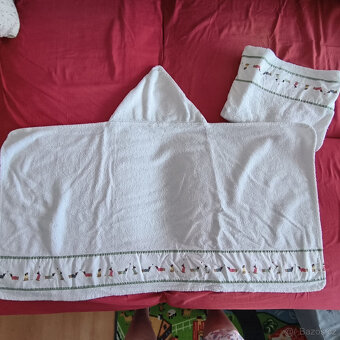 2ks Dromslott Ikea dětská osuška s kapucí 60x125 cm - 6