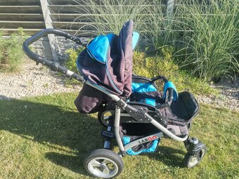BABYLUX largo dvojkombinace modrý kočárek, chlapeček - 6