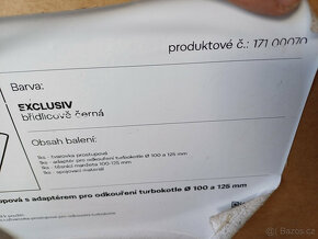 Tvarovka prostupová pro odkouření turbokotle, břidl. černá - 6