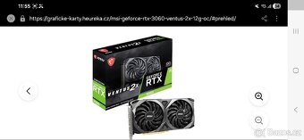 MSI GeForce RTX 3060 Ventus 2x-12Gb-OC - 6