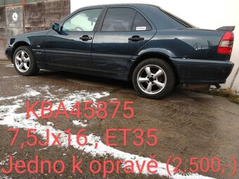 Sada ALU 16" mercedes benz - jedno kolo k opravě - 6