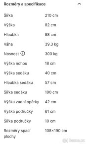 Bílá rozkládací sedacka Regor - 6