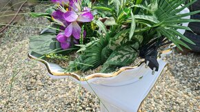 Fontána, keramická mušle + sloup - 6