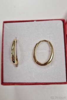 Krásné pozlacené naušnice - 6