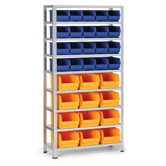 Šroubovaný regál na plastové boxy a cokoliv - 6