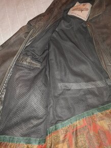 Kožený parker vel. 62 (nejspíš XXL) - 6