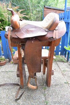Westernové sedlo - délka posedlí 40 cm - 6