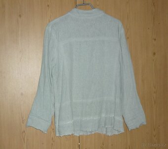Mint lněná dámská košile Moda Italia - 6