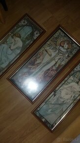 prodam 3xobraz MUCHA.presny stari nevim .za 500kc - 6