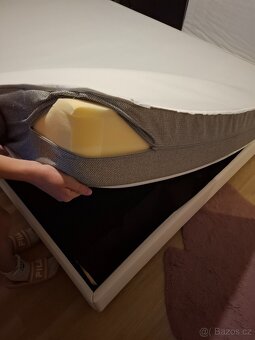 Jednolůžková čalouňená postel 140x200 - 6