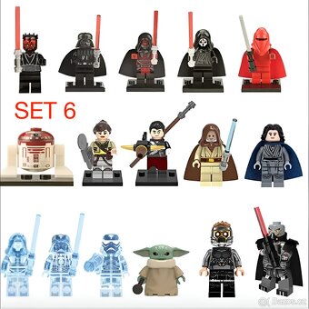 Rôzne figúrky Star Wars 8 (8ks) typ lego - nové - 6