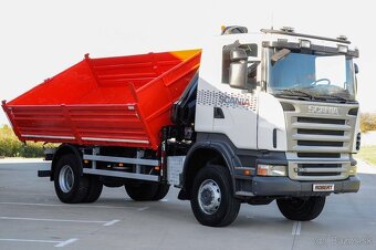 4X4 TŘÍSTRANNÝ SKLÁPĚČ + HYDRAULICKÁ RUKA SCANIA R380 / EU4 - 6
