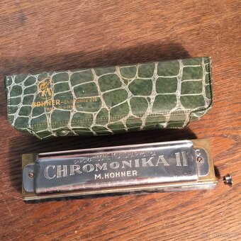 foukací harmonika chromovaná krásná M. Hohner - 6