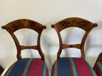 Čtyři židle biedermeier - originál. - 6