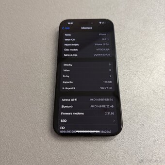 iPhone 15 Pro 128GB, 100% baterie, jako nový - 6