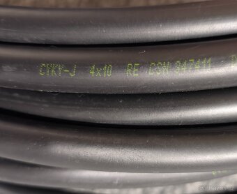 Kabely CYKY-J 3x2,5, CYKY-J 4x10, CYKY-J 5x25 - 6