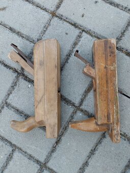 retro hoblík, rám.pila, bílý koník;dekorace delfín - 6