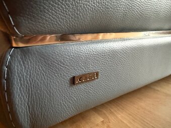 Kožená sedací souprava rohová - 6