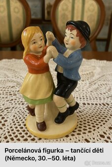 Porcelánová figurka tančící děti, Německo - 6