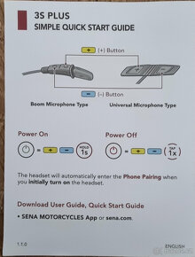 Sena 3S Plus, 2cestný Bluetooth intercom na motorku - 6