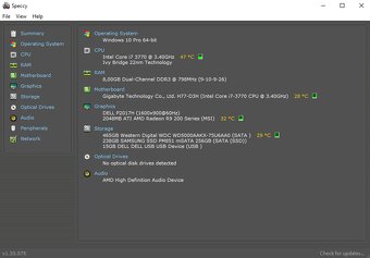 Herní PC - I7 3770, 8GB RAM, 256GB SSD, GPU R9 270X - 6