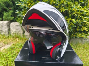 Výklopná přilba na motorku. Velikost 2XL. Nová - 6
