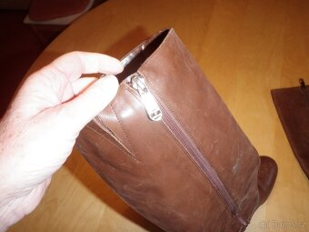 kožené kozačky zn. Tommy Hilfiger - vel. 38 - 6