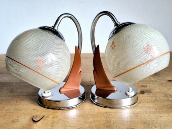 Stolní lampa, lampička, Art Deco, Zukov, 6534 - 6