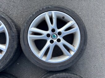 Original letní kola Škoda Elba 5x100 6,5J ET43 205/45 R16 - 6