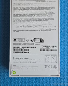 iPhone 16 Pro 256GB černý NOVÝ NEROZBALENÝ - 6