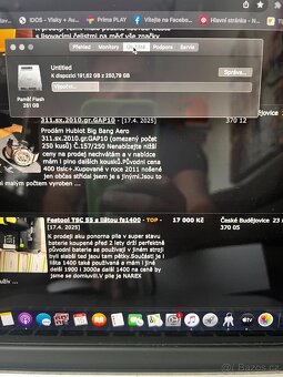 MacBook Pro 15 retina i7 256gb 8gb + Apple mouse2+nová nabij - 6