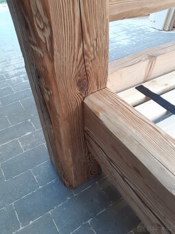 Postel masiv staré trámy - 6