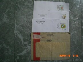 známky 3.obálky +bankovky - 6