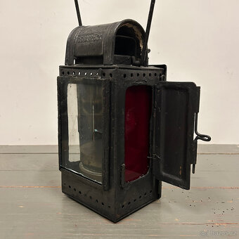 Ruční drážní lampa, svítilna Osnabrück H.Gillet - 6