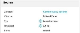 Krásné britax golfky,kočárek velmi lehký, skladny - 6