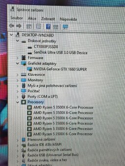 Herní PC ryzen 3500X/16ddr4//1TB SSD/1660sueper/600w záruka - 6