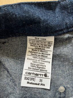 Carhartt Vintage baggy workwear dark blue džínové kraťasy - 6