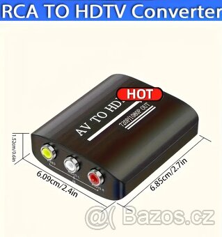 PS1,PS2,PS3,XBOX,N64,WII,DVD,VHS převodník z AV do HDMI - 6